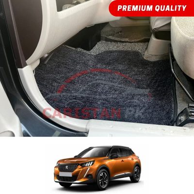 Peugeot 2008 Active Premium Carpet Floor Mats Black Grey