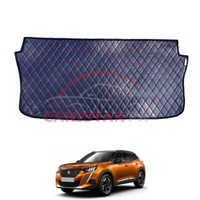 Peugeot 2008 Active 7D Trunk Protection Mat Black With Red Stitch