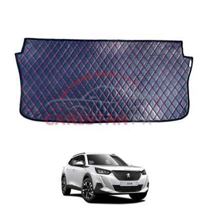 Peugeot 2008 Allure 7D Trunk Protection Mat Black With Red Stitch