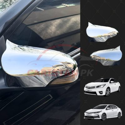 Toyota Corolla Batman Style Chrome Side Mirror Cover 2014-23