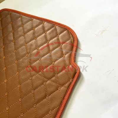 Suzuki Alto Flat Style 7D Floor Mats Royal Orange 2000-08