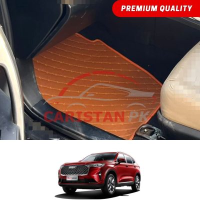 Haval H6 Flat Style 7D Floor Mats Royal Orange