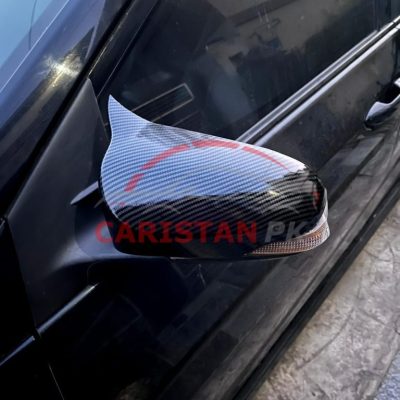 Toyota Vitz Batman Style Carbon Fiber Side Mirror Cover 2011-23