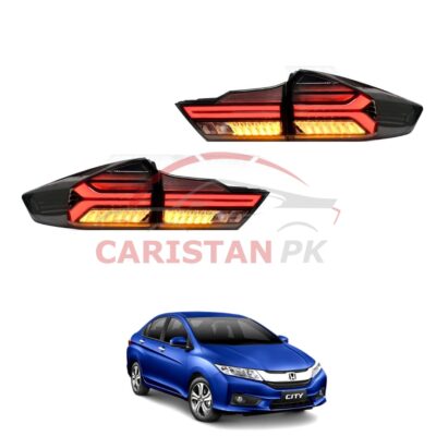Honda City GM6 LED Tail Lamps Audi Style Smoke 2022 Model & Onwards