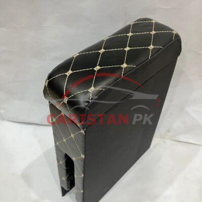 Suzuki Alto Custom Fit Armrest Black With Beige Stitch 2017-23