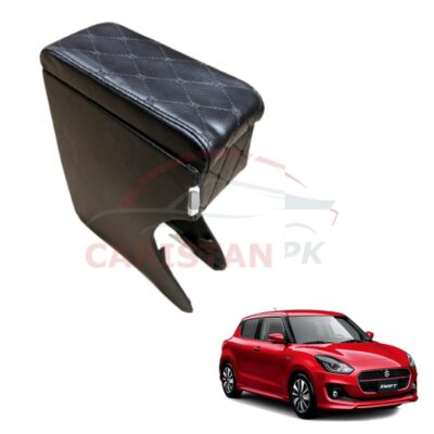 Suzuki Swift Custom Fit Car Wooden Armrest Black 2022 Model & Onwards