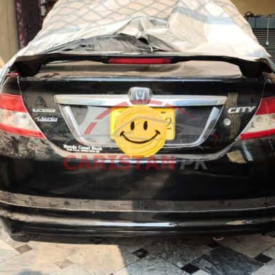 Unpainted Universal Sedan Trunk Spoiler With LED Light Design B