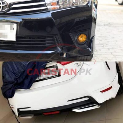 Unpainted Toyota Corolla High-Grade Fiber Glass Body Kit V2 2014-16 3 Pc