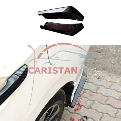 Back Bumper Universal Car Canard Lip Glossy Black