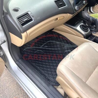 Honda Civic Reborn 7D Floor Mats Full Black
