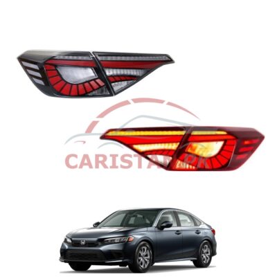 Honda Civic Tail Lamps Red V2 2022 Model & Onwards